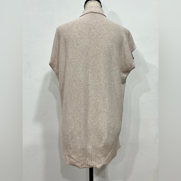 Lilla P Tunic Shawl Collar Cotton Modal Size P/S Neutral Beige - Picture 9 of 9